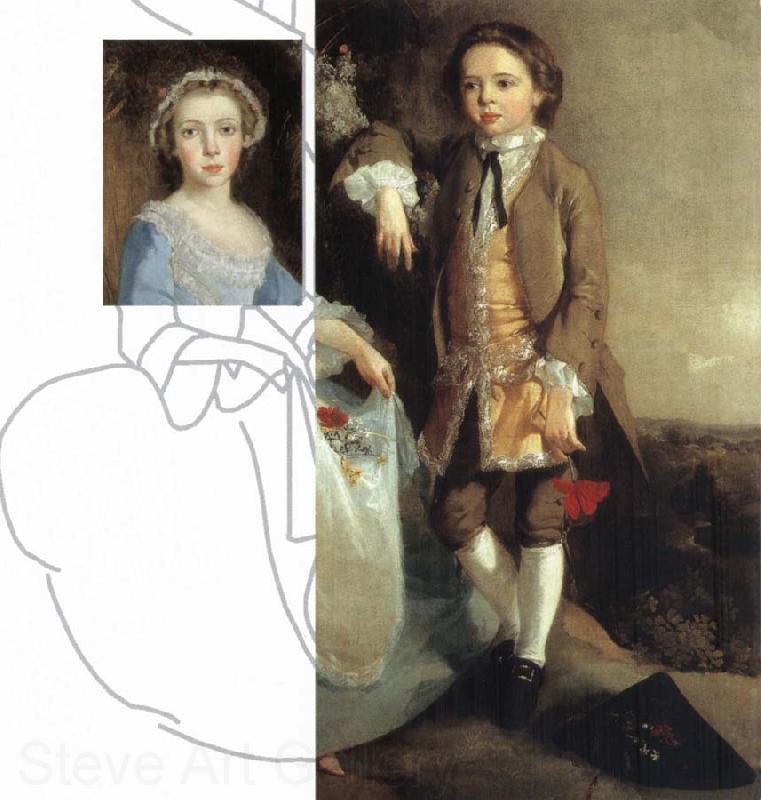 Thomas Gainsborough Portrait of a Girl and Boy France oil painting art